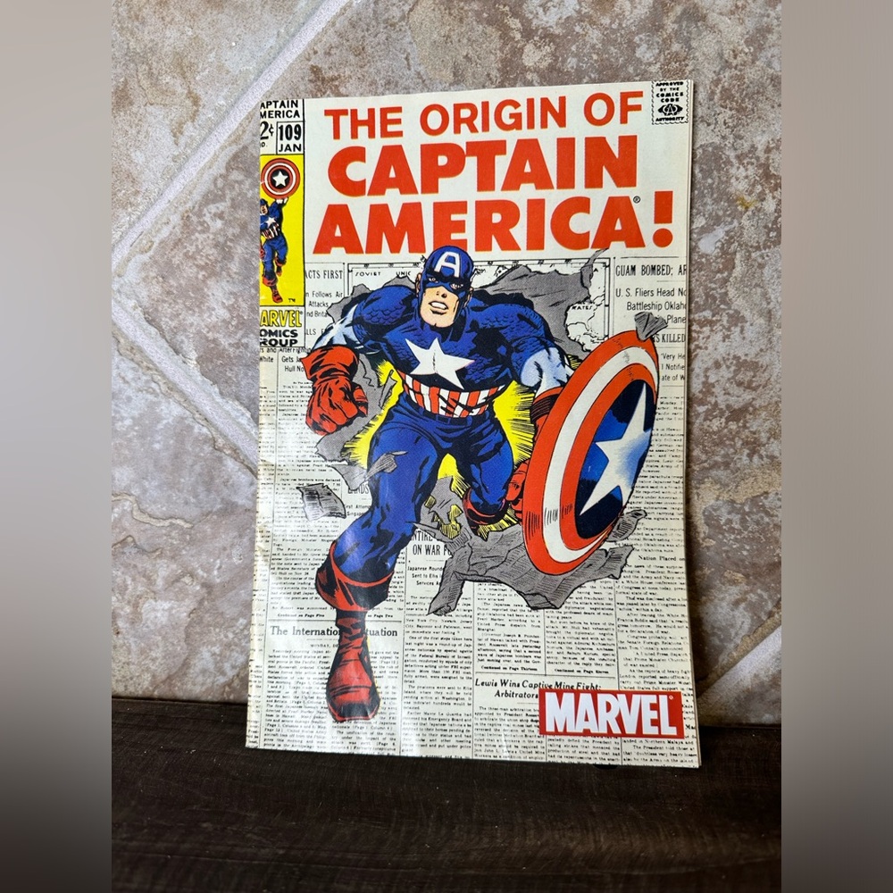 Origins of Captain America Early 2000's reprint